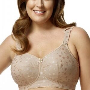 NEW Elila Jacquard Softcup Bra 46 H plus size
